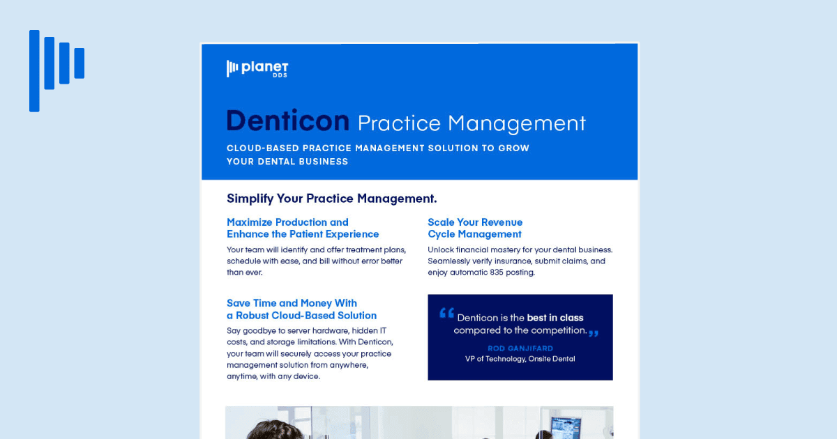Denticon Practice Management Solution
